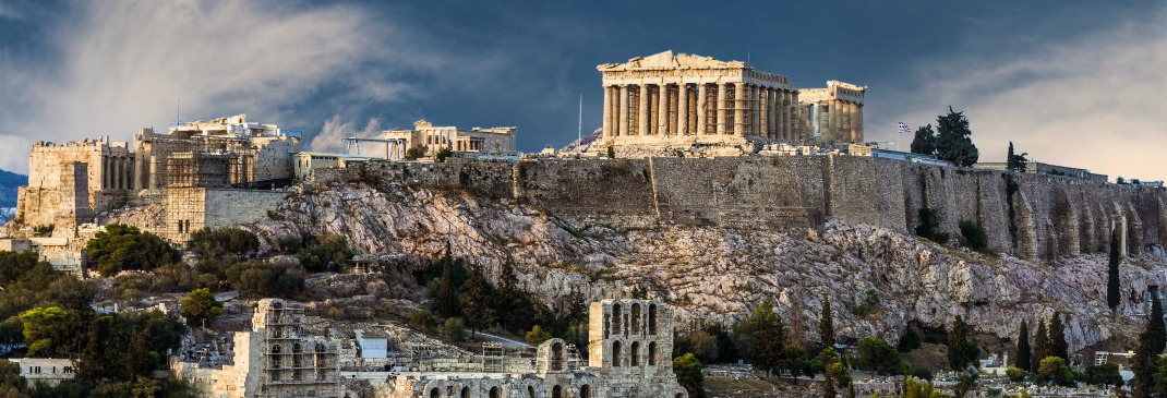 The Temple of Parthenon in Athens